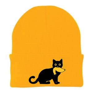 Funny Kamala Harris Cat Vs Donald Trump Hair 2024 Election Knit Cap Winter Beanie