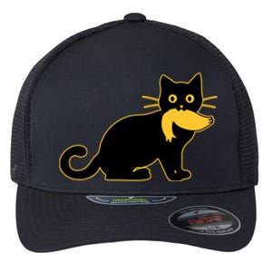 Funny Kamala Harris Cat Vs Donald Trump Hair 2024 Election Flexfit Unipanel Trucker Cap