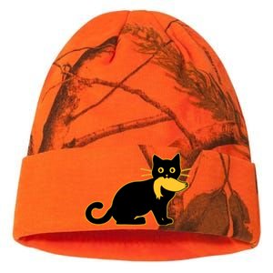 Funny Kamala Harris Cat Vs Donald Trump Hair 2024 Election Kati Licensed 12" Camo Beanie