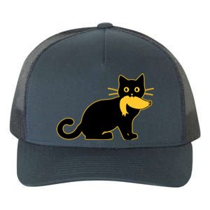 Funny Kamala Harris Cat Vs Donald Trump Hair 2024 Election Yupoong Adult 5-Panel Trucker Hat