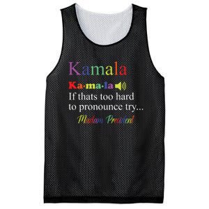 Funny Kamala Harris 2024 Madam President Harris Mesh Reversible Basketball Jersey Tank