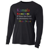 Funny Kamala Harris 2024 Madam President Harris Cooling Performance Long Sleeve Crew