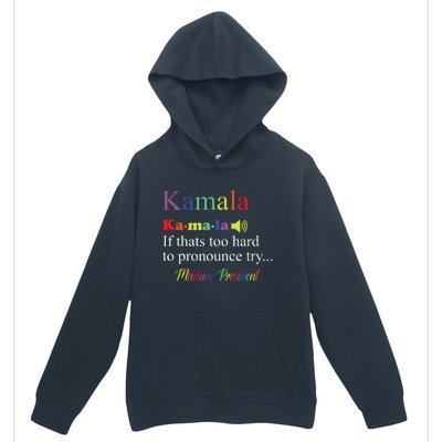 Funny Kamala Harris 2024 Madam President Harris Urban Pullover Hoodie