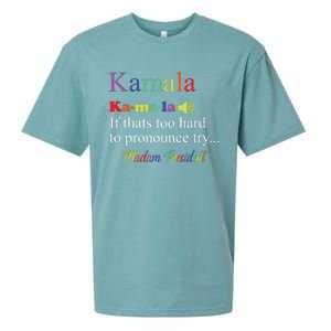 Funny Kamala Harris 2024 Madam President Harris Sueded Cloud Jersey T-Shirt