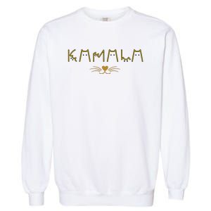 Funny Kamala Harris Cat Ladies And Cat Guy Garment-Dyed Sweatshirt