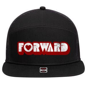 Forward Kamala Harris Tim Walz Waltz 2024 Gift 7 Panel Mesh Trucker Snapback Hat