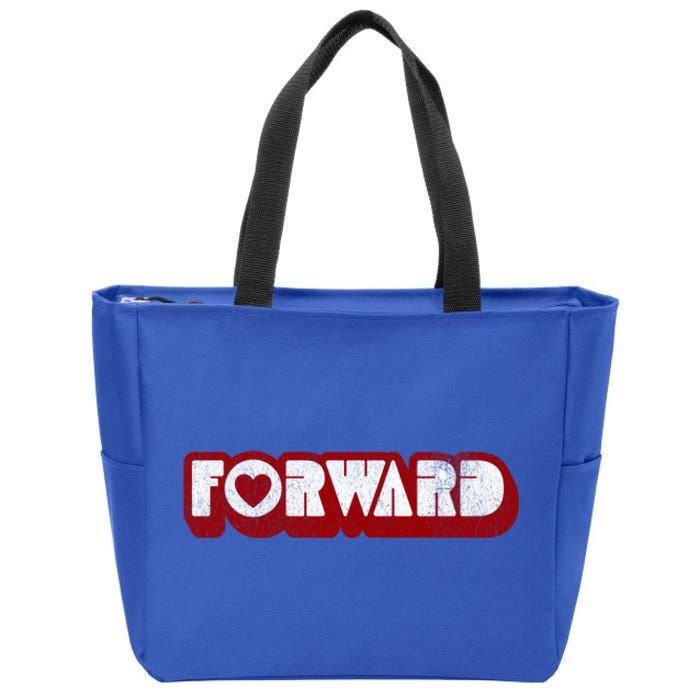 Forward Kamala Harris Tim Walz Waltz 2024 Gift Zip Tote Bag