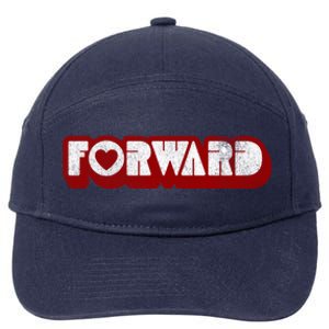 Forward Kamala Harris Tim Walz Waltz 2024 Gift 7-Panel Snapback Hat