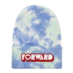 Forward Kamala Harris Tim Walz Waltz 2024 Gift Tie Dye 12in Knit Beanie