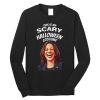 Funny Kamala Harris Scary Halloween Gag President Costume Long Sleeve Shirt