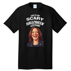 Funny Kamala Harris Scary Halloween Gag President Costume Tall T-Shirt