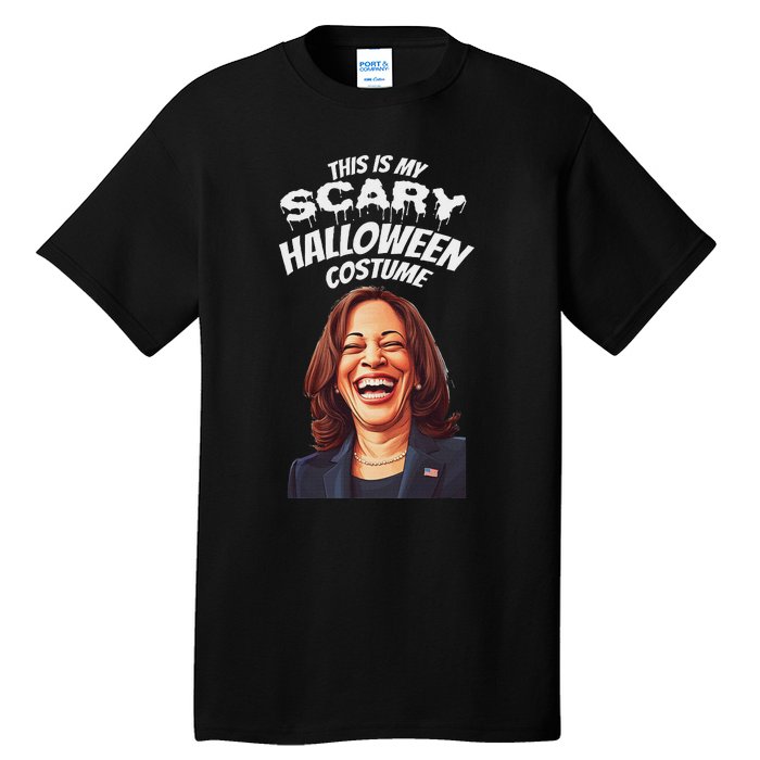 Funny Kamala Harris Scary Halloween Gag President Costume Tall T-Shirt