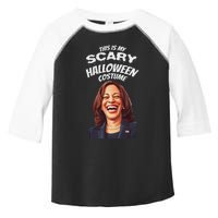 Funny Kamala Harris Scary Halloween Gag President Costume Toddler Fine Jersey T-Shirt