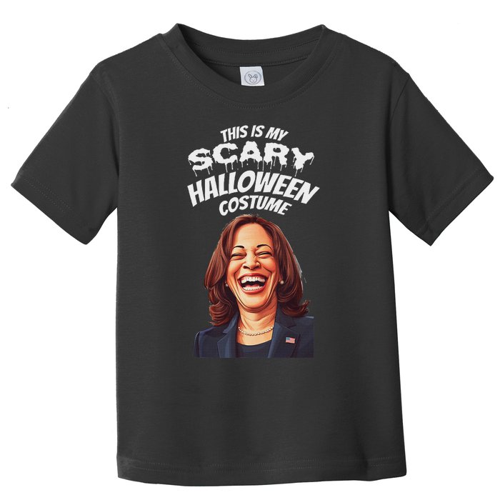 Funny Kamala Harris Scary Halloween Gag President Costume Toddler T-Shirt