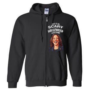 Funny Kamala Harris Scary Halloween Gag President Costume Full Zip Hoodie