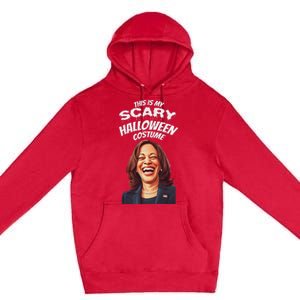 Funny Kamala Harris Scary Halloween Gag President Costume Premium Pullover Hoodie