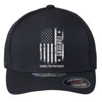 Forward Kamala Harris Usa Flag Flexfit Unipanel Trucker Cap