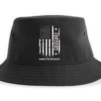 Forward Kamala Harris Usa Flag Sustainable Bucket Hat