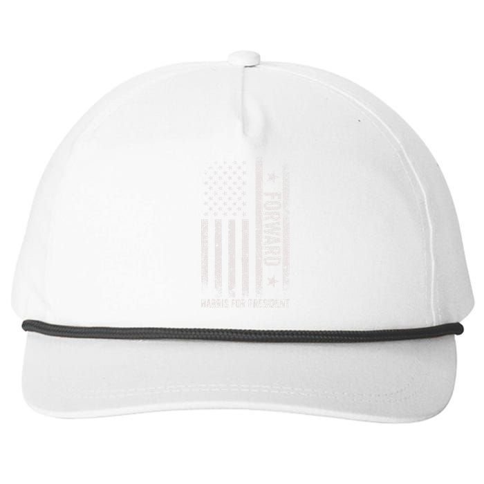 Forward Kamala Harris Usa Flag Snapback Five-Panel Rope Hat