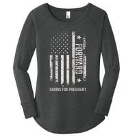 Forward Kamala Harris Usa Flag Women's Perfect Tri Tunic Long Sleeve Shirt