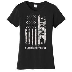 Forward Kamala Harris Usa Flag Women's T-Shirt