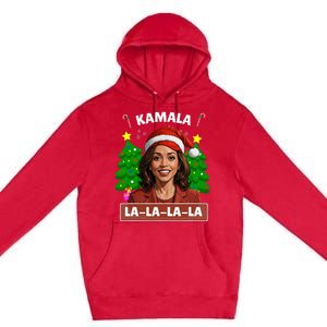 Funny Kamala Harris 2024 Christmas Comma La Xmas Premium Pullover Hoodie