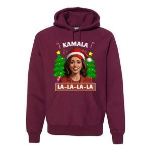 Funny Kamala Harris 2024 Christmas Comma La Xmas Premium Hoodie