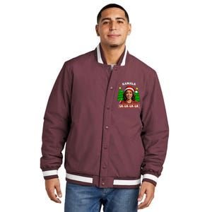 Funny Kamala Harris 2024 Christmas Comma La Xmas Insulated Varsity Jacket