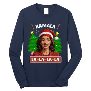 Funny Kamala Harris 2024 Christmas Comma La Xmas Long Sleeve Shirt