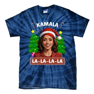 Funny Kamala Harris 2024 Christmas Comma La Xmas Tie-Dye T-Shirt