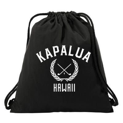Funny Kapalua Hawaii Golf Drawstring Bag