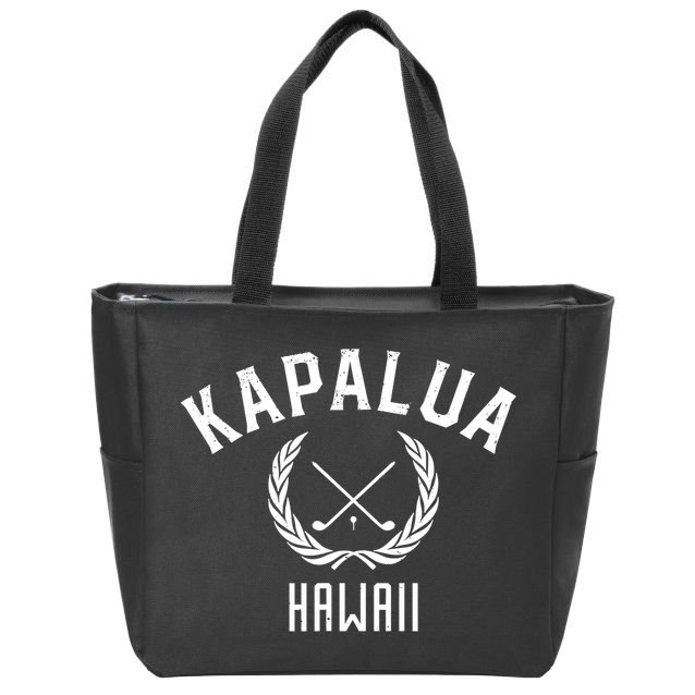 Funny Kapalua Hawaii Golf Zip Tote Bag