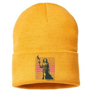 Femininomenon Kamala Harris Colorful Text Sustainable Knit Beanie