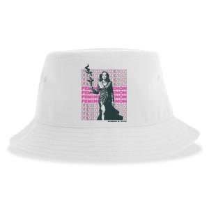 Femininomenon Kamala Harris Colorful Text Sustainable Bucket Hat