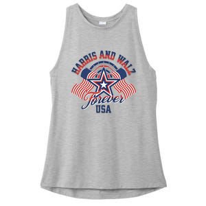 Forever Kamala Harris Tim Walz Waltz Ladies PosiCharge Tri-Blend Wicking Tank