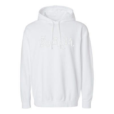 Funny Kamala Harris Cat Lettering Garment-Dyed Fleece Hoodie