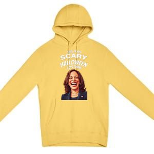 Funny Kamala Harris Scary Halloween Gag President Costume Premium Pullover Hoodie