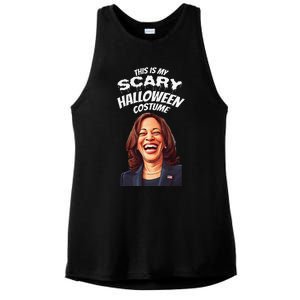 Funny Kamala Harris Scary Halloween Gag President Costume Ladies PosiCharge Tri-Blend Wicking Tank