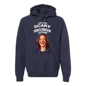 Funny Kamala Harris Scary Halloween Gag President Costume Premium Hoodie