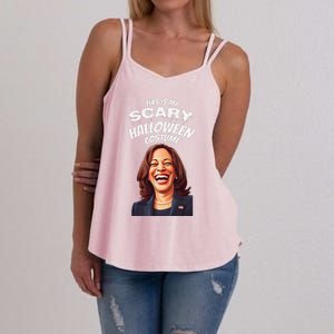 Funny Kamala Harris Scary Halloween Gag President Costume Women's Strappy Tank