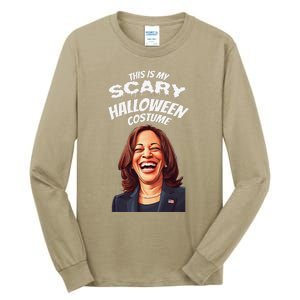 Funny Kamala Harris Scary Halloween Gag President Costume Tall Long Sleeve T-Shirt