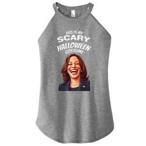 Funny Kamala Harris Scary Halloween Gag President Costume Women's Perfect Tri Rocker Tank