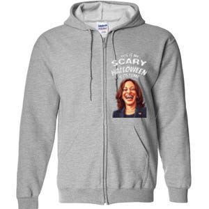 Funny Kamala Harris Scary Halloween Gag President Costume Full Zip Hoodie