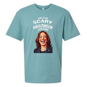 Funny Kamala Harris Scary Halloween Gag President Costume Sueded Cloud Jersey T-Shirt