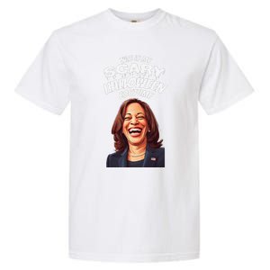 Funny Kamala Harris Scary Halloween Gag President Costume Garment-Dyed Heavyweight T-Shirt