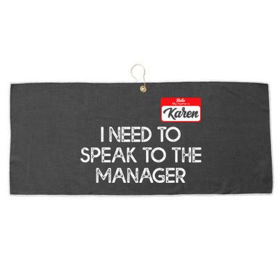 Funny Karen Halloween Costume Speak To The Manager For Women Large Microfiber Waffle Golf Towel