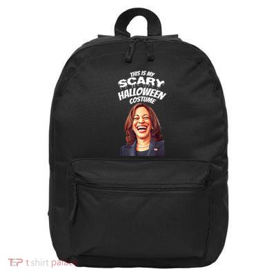 Funny Kamala Harris Scary Halloween Gag President Costume 16 in Basic Backpack