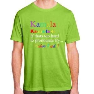 Funny Kamala Harris 2024 Madam President Harris Adult ChromaSoft Performance T-Shirt