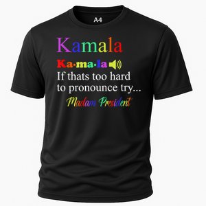 Funny Kamala Harris 2024 Madam President Harris Cooling Performance Crew T-Shirt