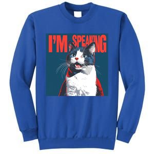 Funny Kamala Harris Saying IM Speaking Cat Great Gift Sweatshirt